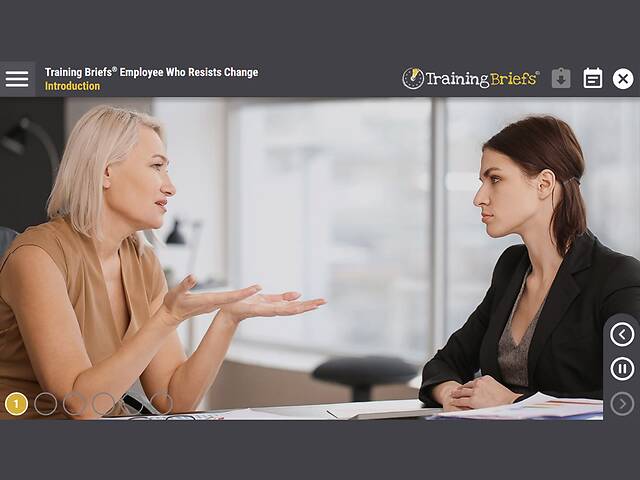 TrainingBriefs® Employee Who Resists Change